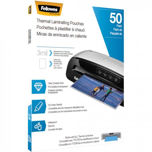 Fellowes Letter Size Thermal Laminating Pouches Alternate-Image1/500