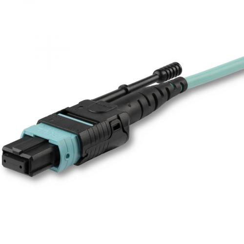 StarTech.com 10m (30ft) MTP(F)/PC OM3 Multimode Fiber Optic Cable, 12F Type A, OFNP, 50/125&micro;m LOMMF, 40G Networks   MPO Fiber Patch Cord Alternate-Image1/500