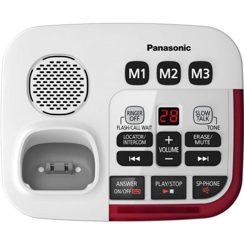 Panasonic KX TGM420W DECT 6.0 Plus 1.90 GHz Cordless Phone   White Alternate-Image1/500