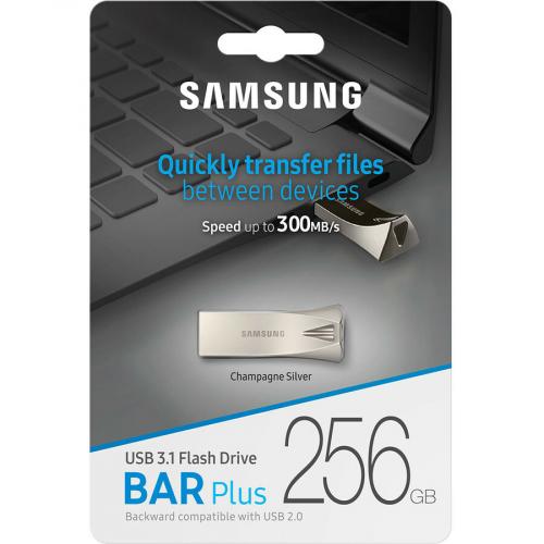 Samsung USB 3.1 Flash Drive BAR Plus 256GB Champagne Silver Alternate-Image1/500