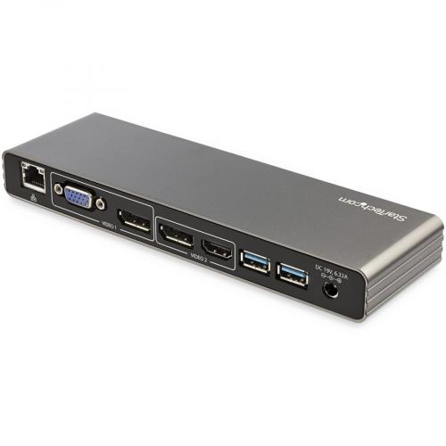 StarTech.com Thunderbolt 3 Dock   Dual 4K 60Hz Monitor TB3 Docking Station With DisplayPort, HDMI & 1080p VGA   85W Power Delivery Alternate-Image1/500