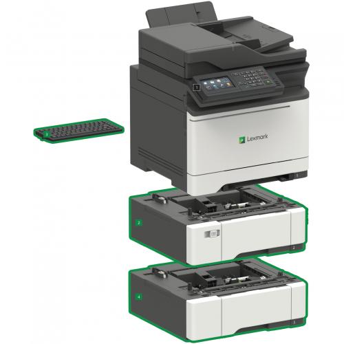 Lexmark CX622ade Laser Multifunction Printer   Color Alternate-Image1/500