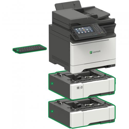 Lexmark CX625ade Laser Multifunction Printer   Color Alternate-Image1/500