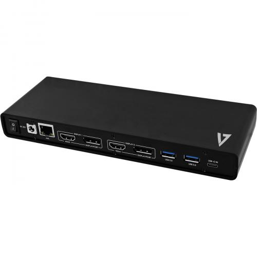 V7 Dual Universal Docking Station With USB C Power Delivery Alternate-Image1/500