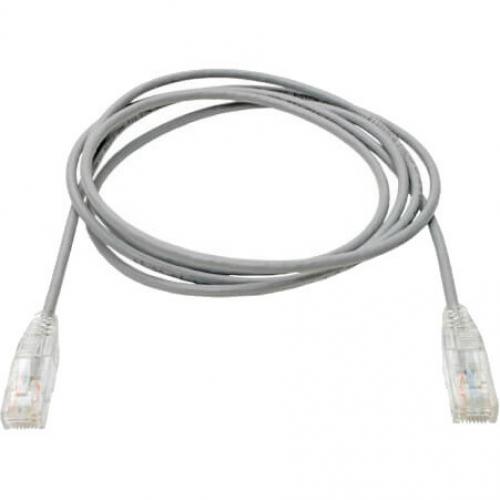 Eaton Tripp Lite Series Cat6 Gigabit Snagless Slim UTP Ethernet Cable (RJ45 M/M), PoE, Gray, 10 Ft. (3.05 M) Alternate-Image1/500