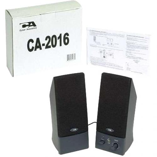 Cyber Acoustics CA 2016WB 2.0 Speaker System   Black Alternate-Image1/500
