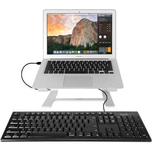 Macally Black 104 Key Full Size USB Keyboard For Mac Alternate-Image1/500