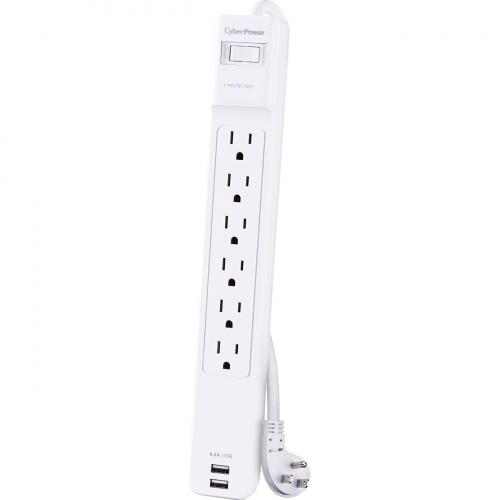 CyberPower CSP606U42A Professional 6   Outlet Surge With 900 J Alternate-Image1/500