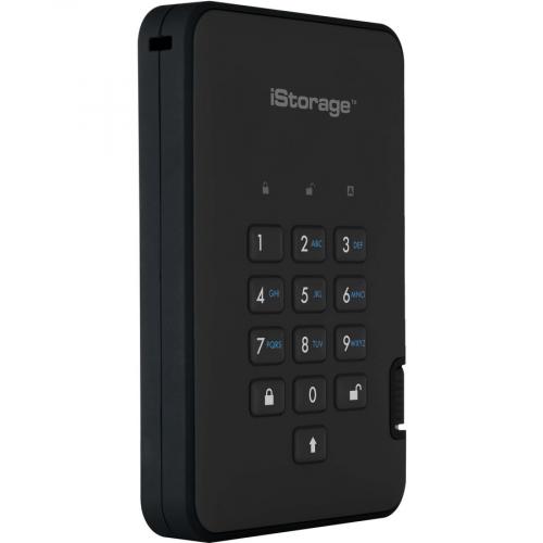 IStorage DiskAshur2 2 TB Portable Rugged Hard Drive   2.5" External   Phantom Black   TAA Compliant Alternate-Image1/500