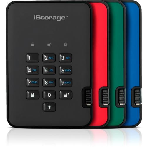 IStorage DiskAshur2 HDD 4 TB | Secure Portable Hard Drive | Password Protected | Dust/Water Resistant | Hardware Encryption IS DA2 256 4000 B Alternate-Image1/500