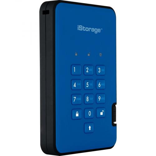 IStorage DiskAshur2 HDD 1 TB | Secure Portable Hard Drive | Password Protected | Dust/Water Resistant | Hardware Encryption IS DA2 256 1000 BE Alternate-Image1/500