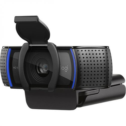 Logitech C920S HD Pro Webcam, Full HD 1080p/30fps Video Calling, Clear Stereo Audio, Light Correction, Privacy Shutter, Works With Skype, Zoom, FaceTime, Hangouts, PC/Mac/Laptop/Tablet/XBox   Black Alternate-Image1/500