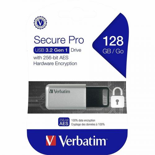 Verbatim 128GB Store 'n' Go Secure Pro USB 3.0 Flash Drive Alternate-Image1/500