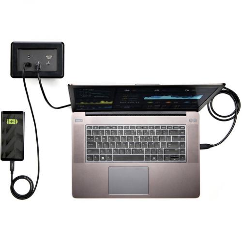 StarTech.com Laptop Docking Module For The Conference Table Connectivity Box Lets You Access Boardroom Or Huddle Space Devices   Set Up Conference Calls Using Applications Such As Skype For Business   USB C Or USB A Laptop Docking   USB A Charging... Alternate-Image1/500
