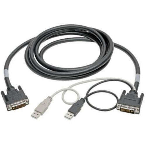 Tripp Lite By Eaton DVI To USB A Dual KVM Cable Kit   (2x Male/2x Male), 1920 X 1200 (1080p) @ 60 Hz, 10 Ft. (3.05 M) Alternate-Image1/500
