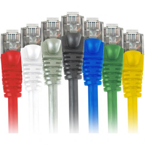 Comprehensive Cat6 Snagless Shielded Ethernet Cables, Black, 7ft Alternate-Image1/500