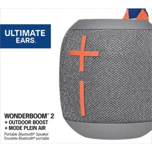 Ultimate Ears WONDER?BOOM 2 Portable Bluetooth Speaker System   Crushed Ice Gray Alternate-Image1/500