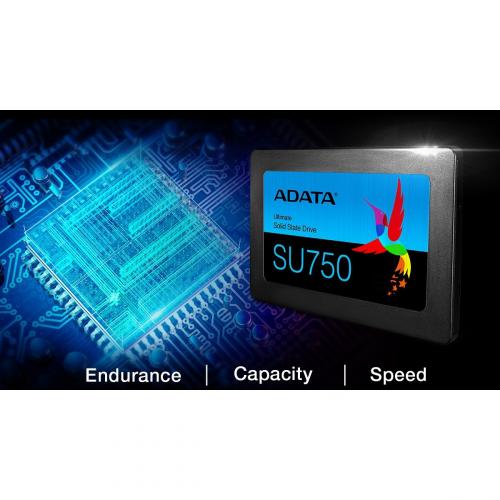 Adata Ultimate SU750 ASU750SS 256GT C 256 GB Solid State Drive   2.5" Internal   SATA (SATA/600)   Black Alternate-Image1/500