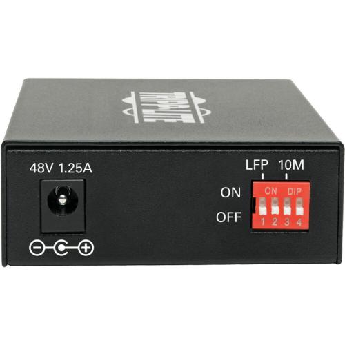 Eaton Tripp Lite Series Gigabit Multimode Fiber To Ethernet Media Converter, POE+   10/100/1000 LC, 850 Nm, 550M (1804.46 Ft.) Alternate-Image1/500