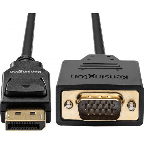 Kensington DisplayPort 1.2 (M) To VGA (M) Passive Unidirectional Cable, 6ft Alternate-Image1/500