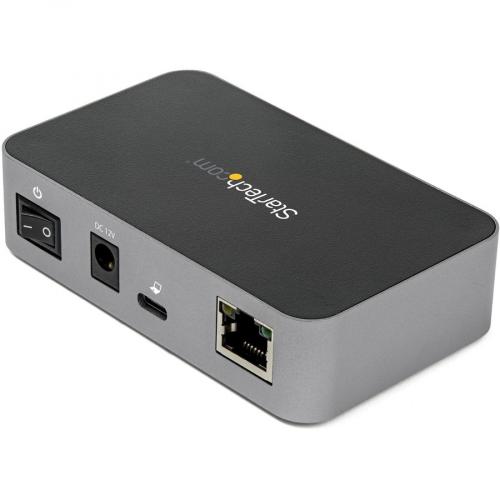 StarTech.com 3 Port USB C 3.2 Gen 2 Hub With Ethernet Adapter   10Gbps USB Type C To 2x USB A 1x USB C   Powered Hub W/ Fast Charging Alternate-Image1/500