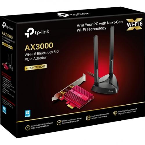 TP Link TX3000E   WiFi 6 AX3000 PCIe WiFi Card   802.11AX Dual Band Wireless Adapter With MU MIMO Alternate-Image1/500