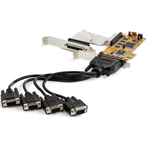 StarTech.com 8 Port PCI Express RS232 Serial Adapter Card  PCIe To Serial DB9 Controller 16C1050 UART   Low Profile   15kV ESD   Win/Linux Alternate-Image1/500