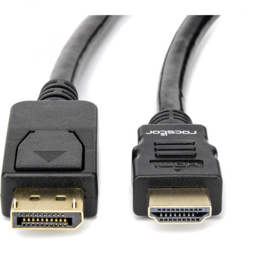 Rocstor Premium DisplayPort&reg; To HDMI Converter Cable M/M  10 Ft (3m)   4K Alternate-Image1/500