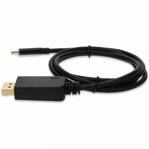 AddOn 3ft USB 3.1 (C) Male To DisplayPort Male Black Cable Alternate-Image1/500