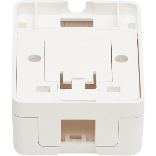 Tripp Lite By Eaton Surface Mount Box For Keystone Jack 1 Port Wall Celling White Alternate-Image1/500