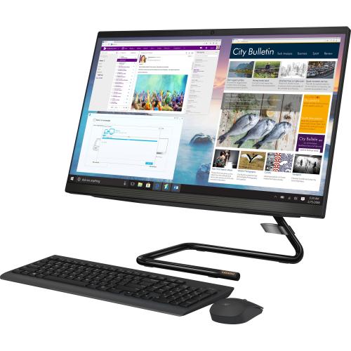 Lenovo IdeaCentre A340 24ICK F0ER0080US All In One Computer   Intel Core I3 9th Gen I3 9100T 3.10 GHz   8 GB RAM DDR4 SDRAM   1 TB HDD   23.8" Full HD 1920 X 1080 Touchscreen Display   Desktop   Business Black Alternate-Image1/500