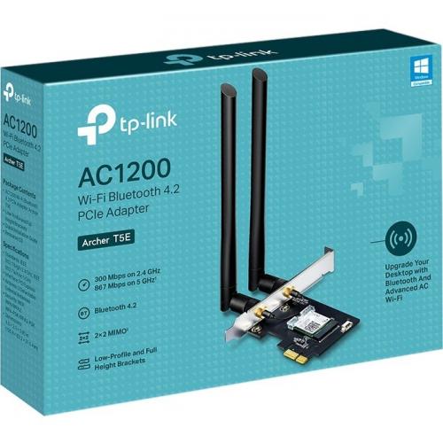 TP Link Archer T5E   Bluetooth 4.2, Dual Band Wireless Network Card (2.4Ghz And 5Ghz) For Gaming, Streaming Alternate-Image1/500