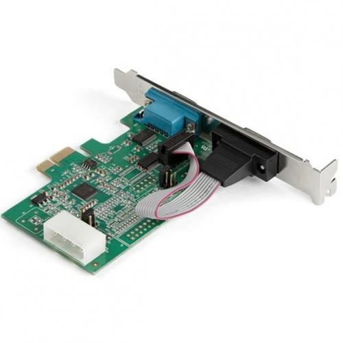 StarTech.com 2 Port PCI Express RS232 Serial Adapter Card   PCIe To Dual Serial DB9 RS 232 Controller   16950 UART   Windows And Linux Alternate-Image1/500