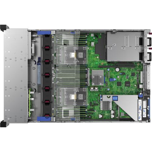 HPE ProLiant DL380 G10 2U Rack Server   1 X Intel Xeon Silver 4210R 2.40 GHz   32 GB RAM   Serial ATA/600, 12Gb/s SAS Controller Alternate-Image1/500