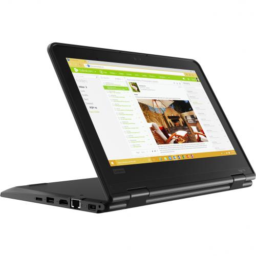 Lenovo ThinkPad Yoga 11e 5th Gen 20LMS06500 11.6" Touchscreen Convertible 2 In 1 Notebook   HD   1366 X 768   Intel Celeron N4120 Quad Core (4 Core) 1.10 GHz   4 GB Total RAM   128 GB SSD   Black Alternate-Image1/500