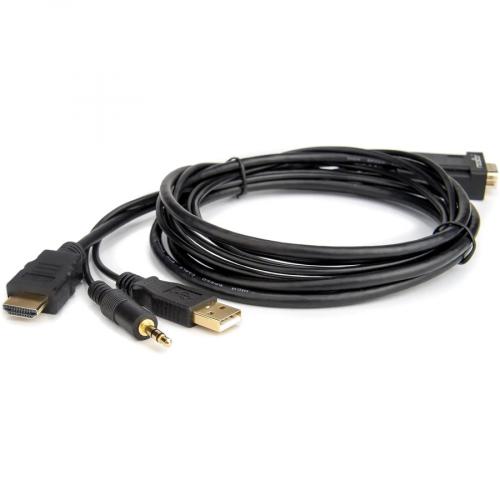 Rocstor Premium 6ft VGA To HDMI Converter Cable With Power And Audio Support M/M Alternate-Image1/500