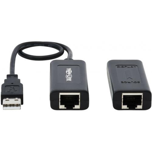 Tripp Lite By Eaton 1 Port USB Over Cat5/Cat6 Extender Kit With Power Over Cable   USB 2.0, Up To 164.04 Ft. (50M), Black Alternate-Image1/500