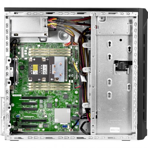 HPE ProLiant ML110 G10 4.5U Tower Server   1 X Intel Xeon Silver 4210R 2.40 GHz   16 GB RAM   Serial ATA/600, 12Gb/s SAS Controller Alternate-Image1/500