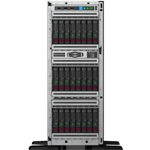 HPE ProLiant ML350 G10 4U Tower Server   1 X Intel Xeon Silver 4208 2.10 GHz   16 GB RAM   Serial ATA/600, 12Gb/s SAS Controller Alternate-Image1/500