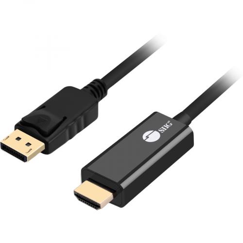 SIIG DisplayPort 1.2 To HDMI 10ft Cable 4K/30Hz Alternate-Image1/500