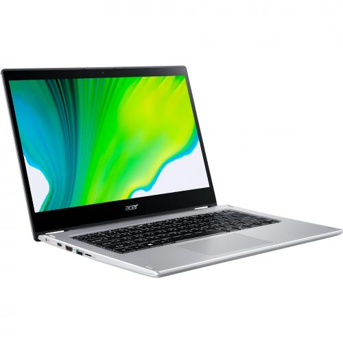 Acer Spin 3 SP314 54N SP314 54N 53BF 14" Touchscreen Convertible 2 In 1 Notebook   Full HD   1920 X 1080   Intel Core I5 10th Gen I5 1035G1 Quad Core (4 Core) 1 GHz   8 GB Total RAM   256 GB SSD   Pure Silver Alternate-Image1/500