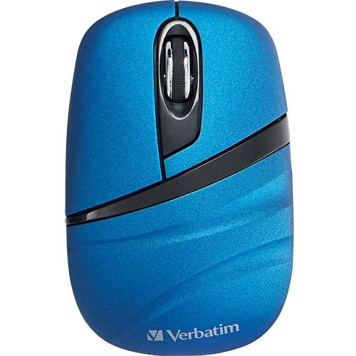 Verbatim Wireless Mini Travel Mouse, Commuter Series   Blue Alternate-Image1/500