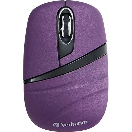 Verbatim Wireless Mini Travel Mouse, Commuter Series   Purple Alternate-Image1/500