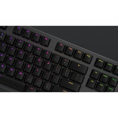 Logitech G512 CARBON LIGHTSYNC RGB Mechanical Gaming Keyboard With GX Brown Switches And USB Passthrough (Tactile) Alternate-Image1/500
