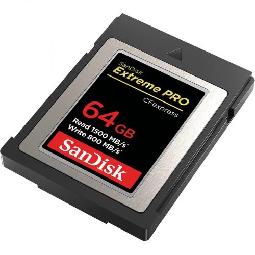 SanDisk Extreme PRO 64GB CFexpress Type B Memory Card, 1500MB/s Read, 800MB/s Write Alternate-Image1/500