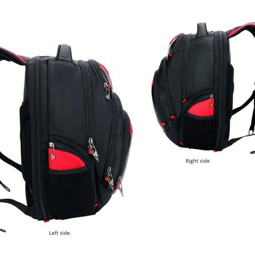 Swissdigital Design Anti Bacterial Black And Red Backpack Travel Kit J14 41 Alternate-Image1/500