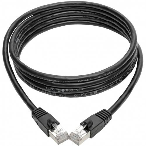 Eaton Tripp Lite Series Cat6a 10G Snagless Shielded STP Ethernet Cable (RJ45 M/M), PoE, Black, 8 Ft. (2.43 M) Alternate-Image1/500