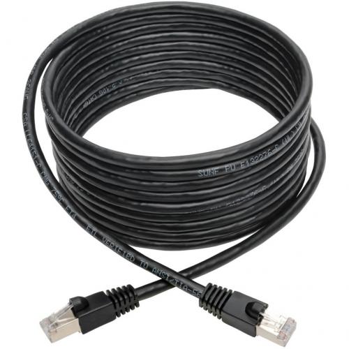 Eaton Tripp Lite Series Cat6a 10G Snagless Shielded STP Ethernet Cable (RJ45 M/M), PoE, Black, 15 Ft. (4.57 M) Alternate-Image1/500