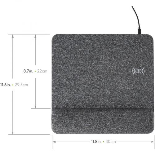 Allsop PowerTrack Plush Wireless Charging Mousepad   (32304) Alternate-Image1/500