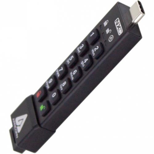 Apricorn Aegis Secure Key 3NXC 4GB USB 3.2 (Gen 1) Type C Flash Drive Alternate-Image1/500